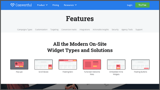 Convertful-features